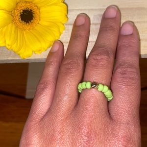 Handmade Glass Seed Bead Beaded Ring